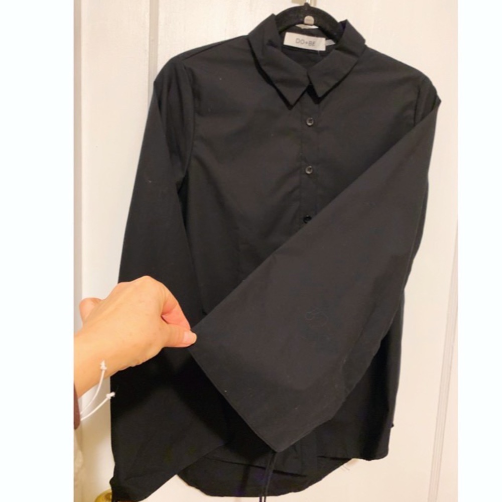DO+BE Blouse ruched with drawstring sleeves Size S